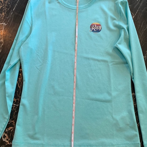 Roxy Rash Guard Turquoise Size S/P - Picture 5 of 8